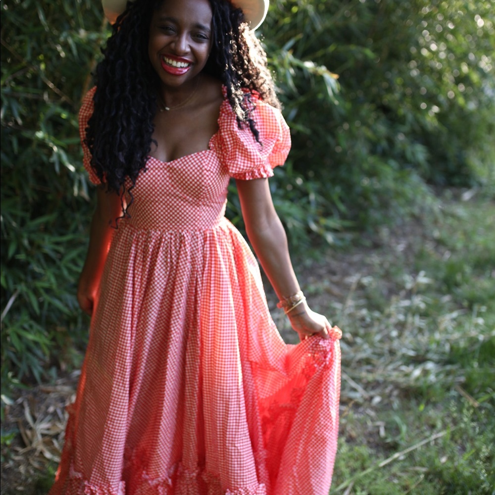 Selkie Gingham Red Ritz Dress